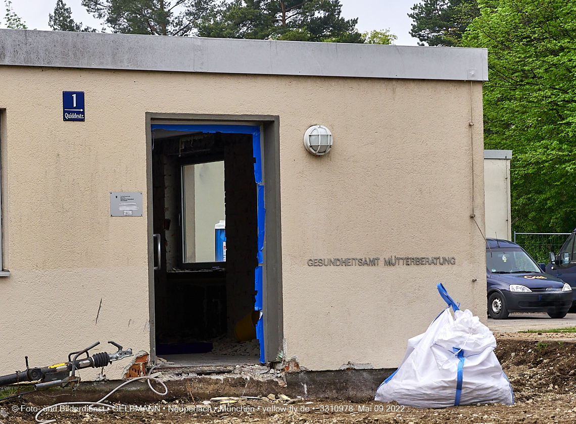 09.05.2022 - Baustelle am Haus für Kinder in Neuperlach